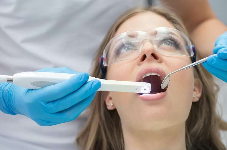 dental checkup with scanner North Tampa