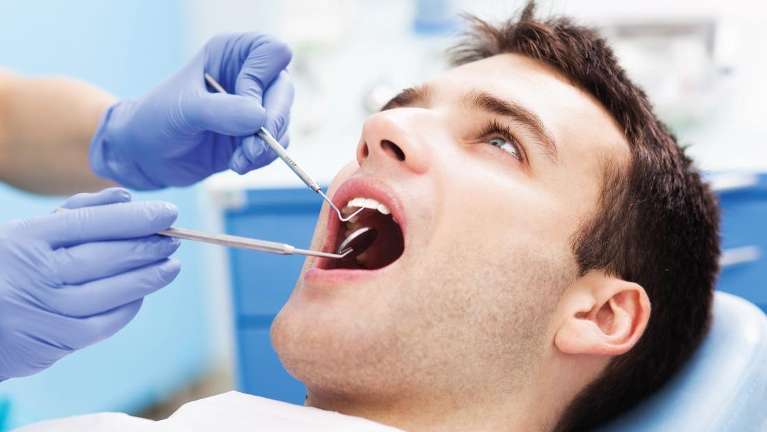 dental checkup patient in North Tampa