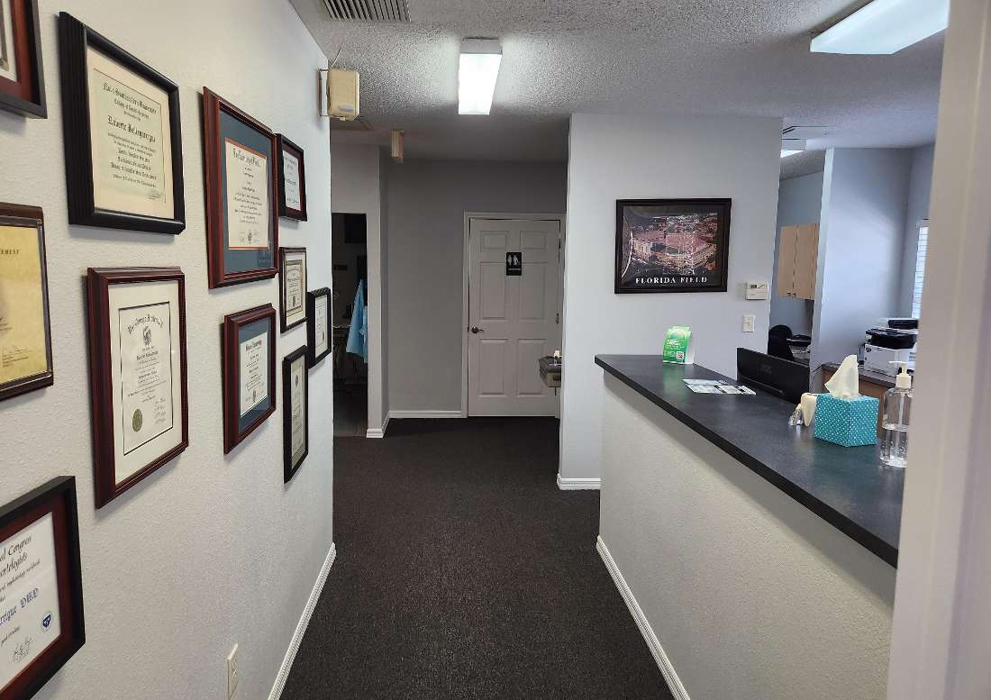 dental office in north tampa- hallway